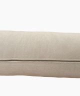 Velvet Bolster Cushion Removable and Washable - Beige
