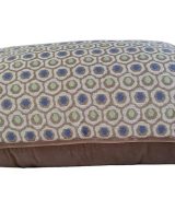 Handprinted Cotton Cushion Cover - 40 x 60 cm Polka Blue and Green