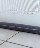 Wind and Draft stopper Velvet Washable Grey