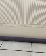 Wind and Draft stopper Velvet Washable Grey