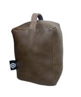 Brown Leather Rectangular Doorstop