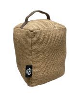 Hessian Fabric Rectangular Doorstop