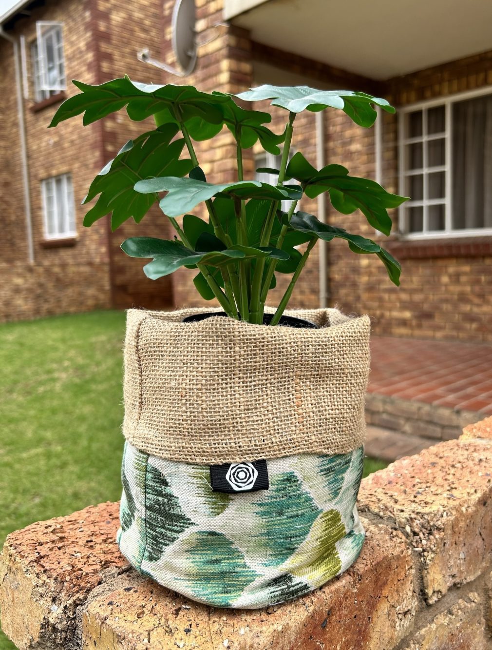 2 Pack Shade of Green Pattern Pot Plant Holders