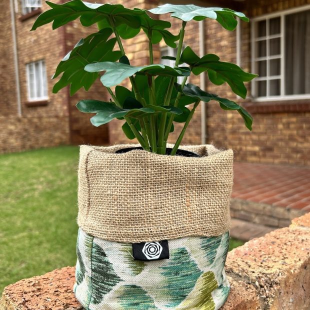 2 Pack Shade of Green Pattern Pot Plant Holders