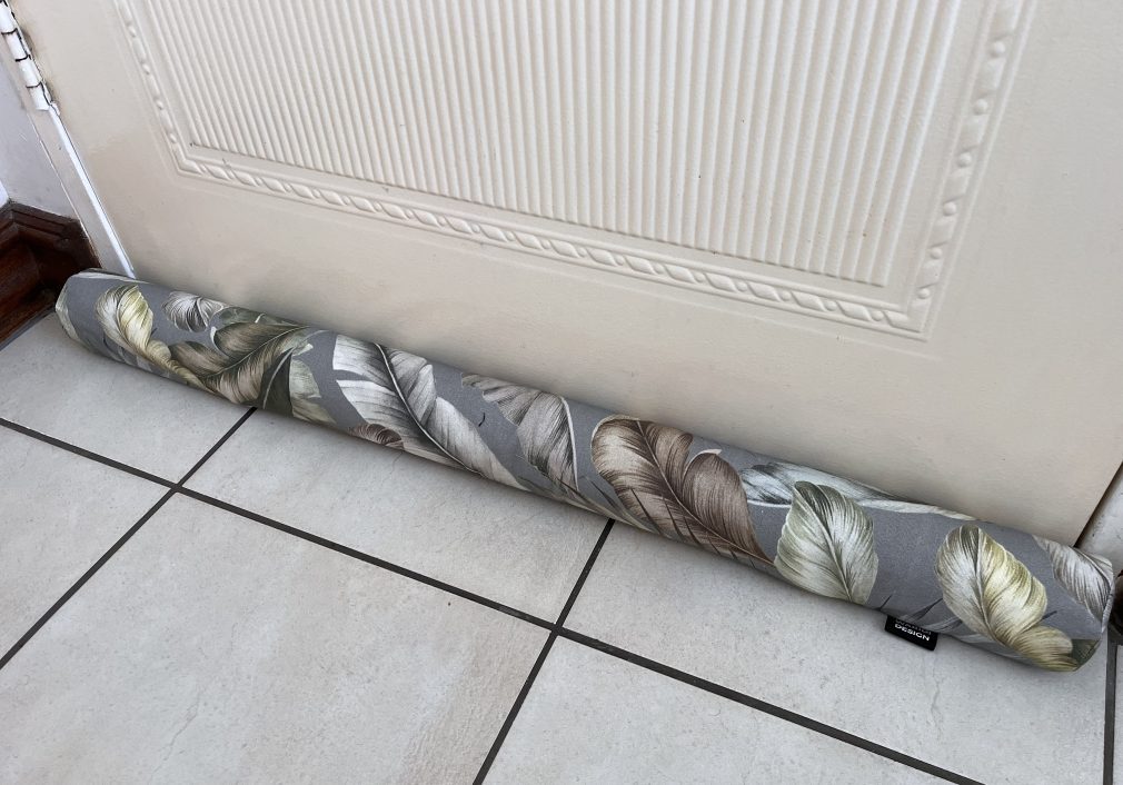 Wind and Draft stopper Fabric Washable Leaf Print