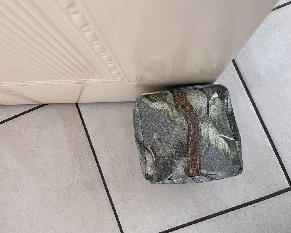 Fabric Leaf Rectangular Doorstop