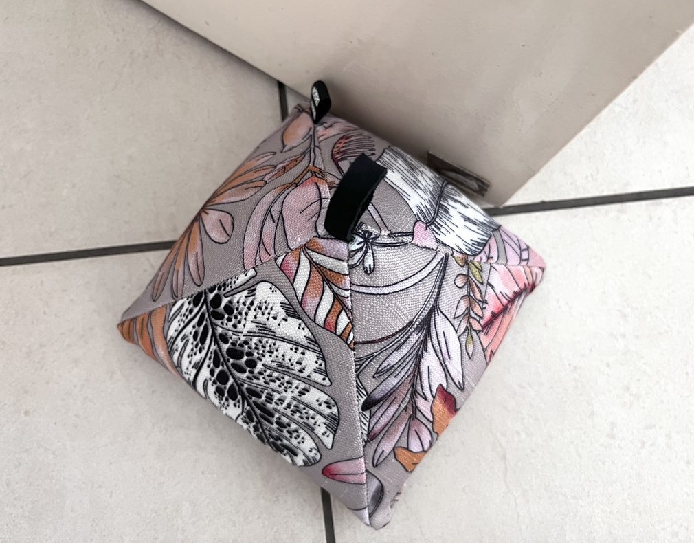 Floral Print Triangular Doorstop