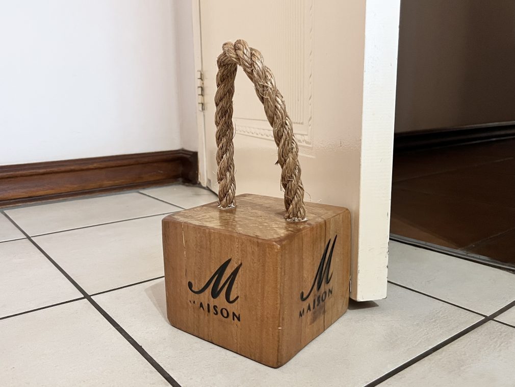 Wooden Door Stop with Rope - Mini