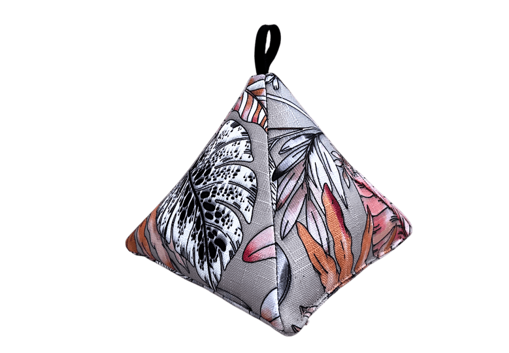 Floral Print Triangular Doorstop