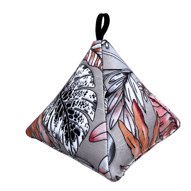 Floral Print Triangular Doorstop