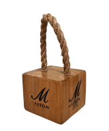 Wooden Door Stop with Rope - Mini