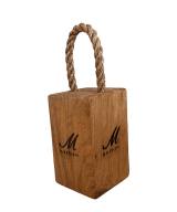 Wooden Door Stop with Rope - Large