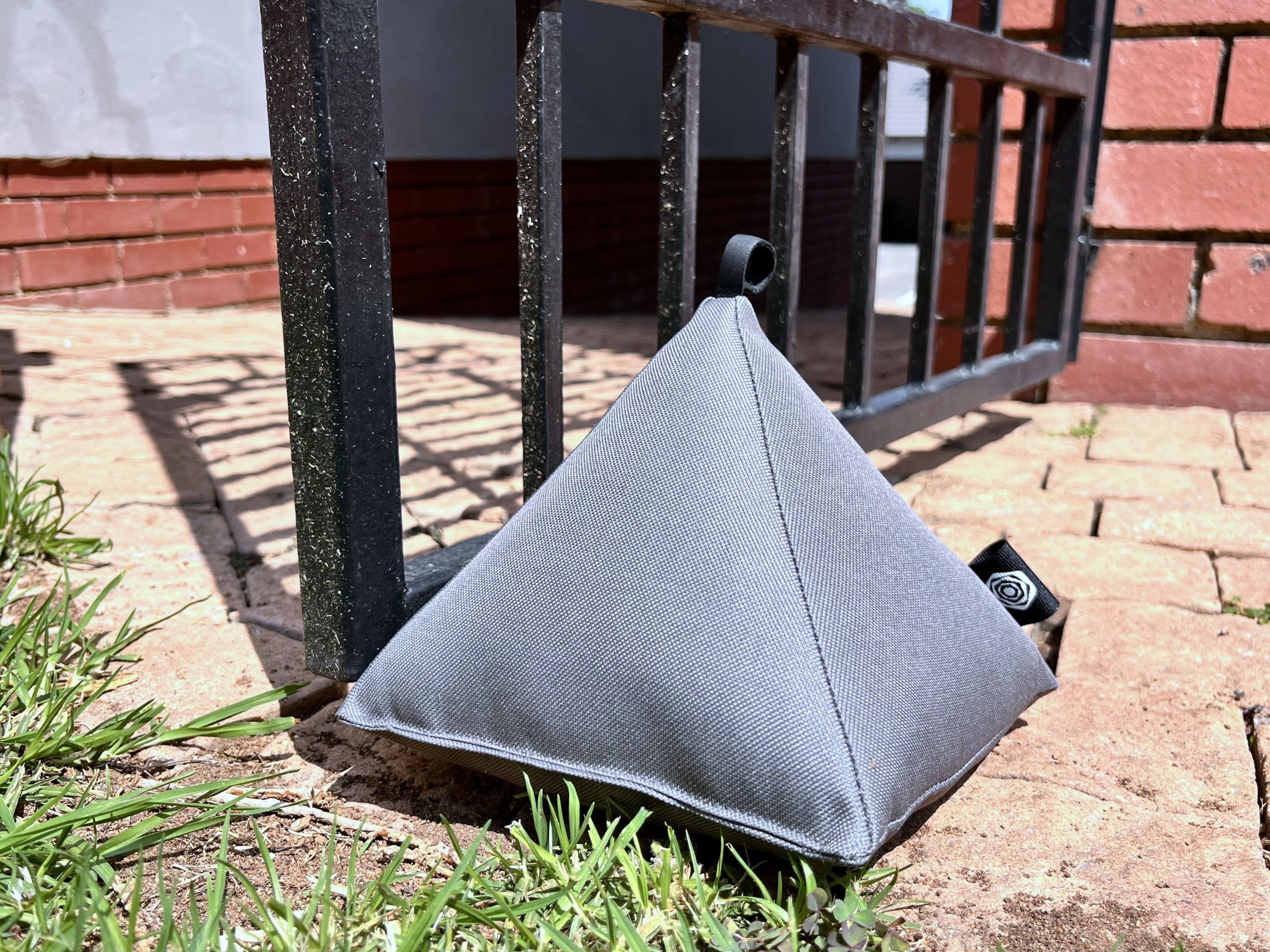 Outdoor Water and Sun Proof Triangular Door Stopper Grey