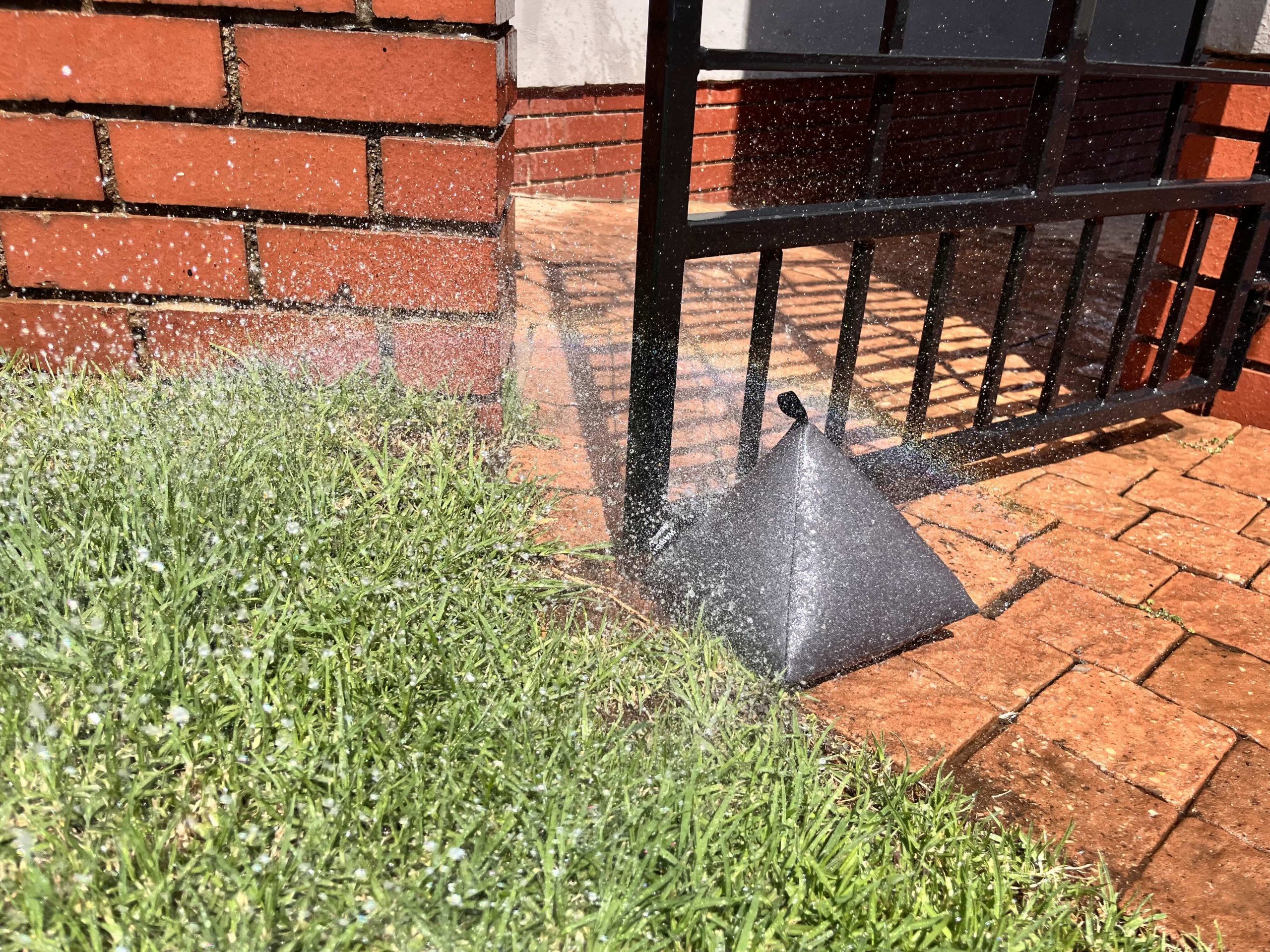 Outdoor Water and Sun Proof Triangular Door Stopper Grey